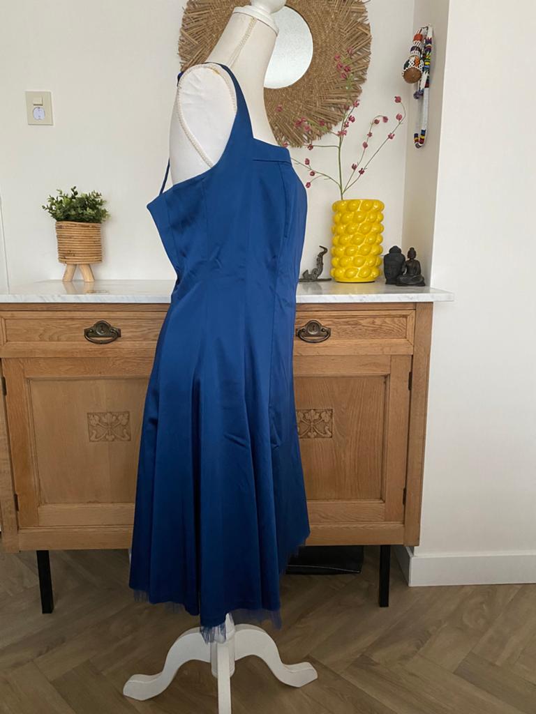 Jake’s Cocktailjurk -, Kleding | Dames, Blauw, Maat 42/44 (L), Cocktailjurk, Ophalen of Verzenden