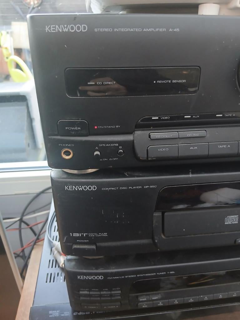 Kenwood Stereo Set: Versterker, CD-speler, Tuner, Overige merken, Gebruikt, Ophalen of Verzenden, 60 tot 120 watt