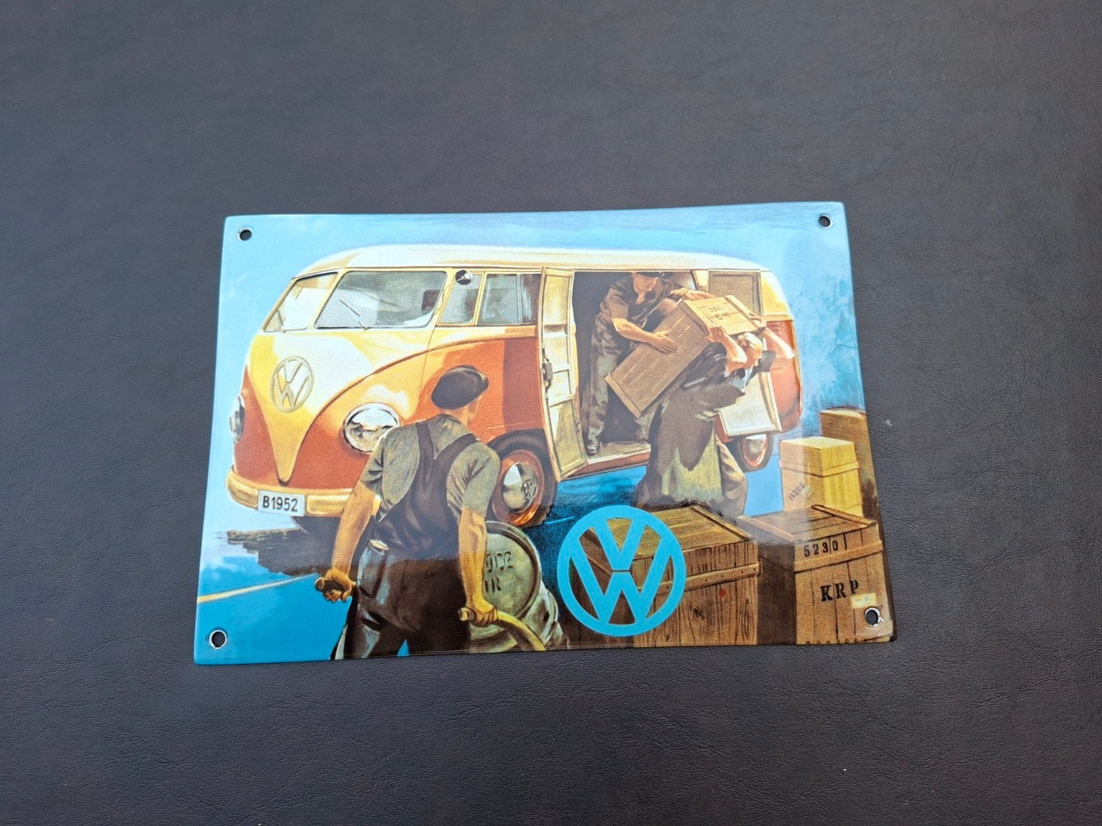 emaille Volkswagen busje bordje, Ophalen of Verzenden