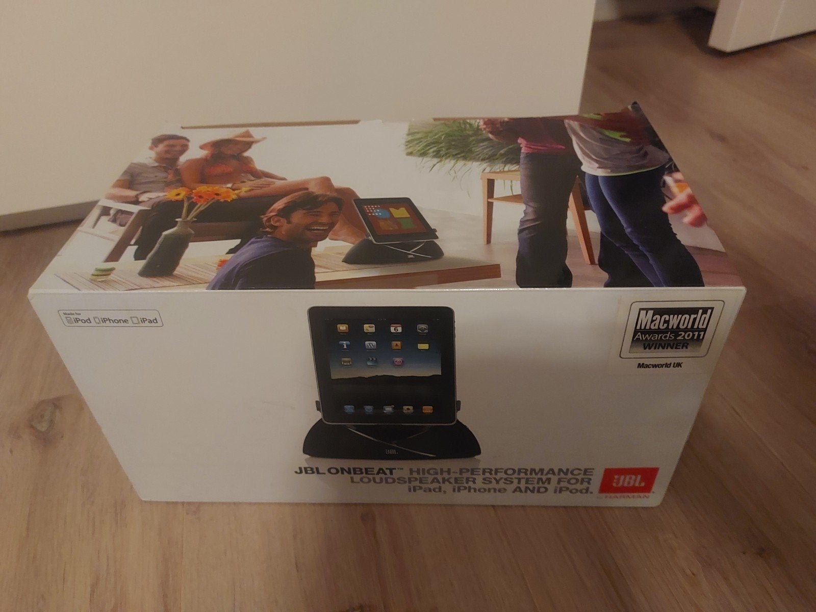 JBL OnBeat luidsprekersysteem voor iPad, iPhone en iPod, Ophalen, Nieuw, Draagbare speaker, Minder dan 60 watt