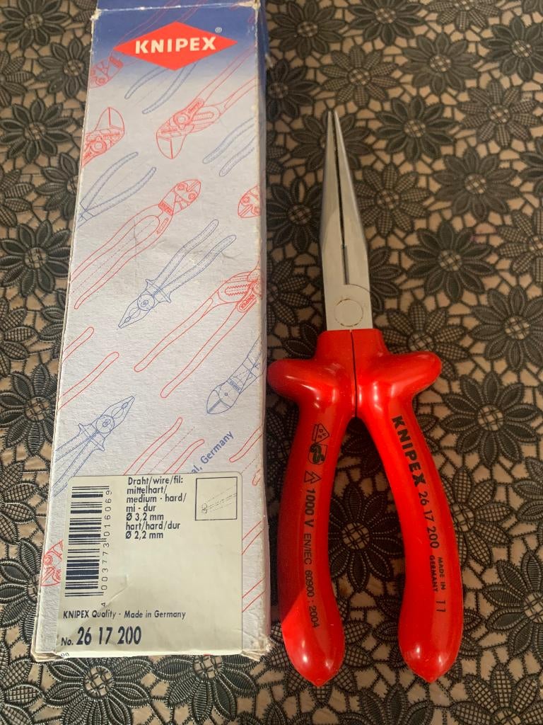 Knipex 2617200 radiotang(nr.6), Doe-het-zelf en Verbouw, Gereedschap | Handgereedschap, Ophalen of Verzenden, Nieuw