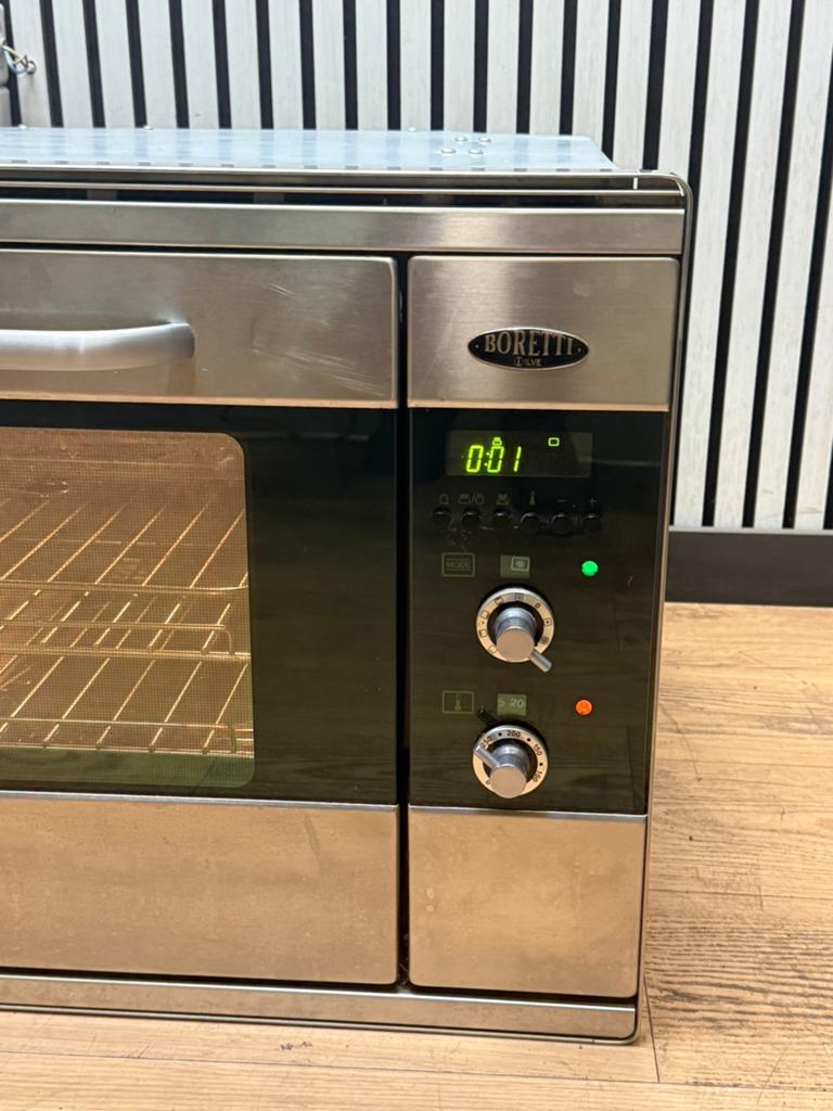 Luxe Boretti inbouwoven RVS multifunctionele oven 90 cm, Witgoed en Apparatuur, Ovens, Hete lucht, De schout 4, Fornello Esperta