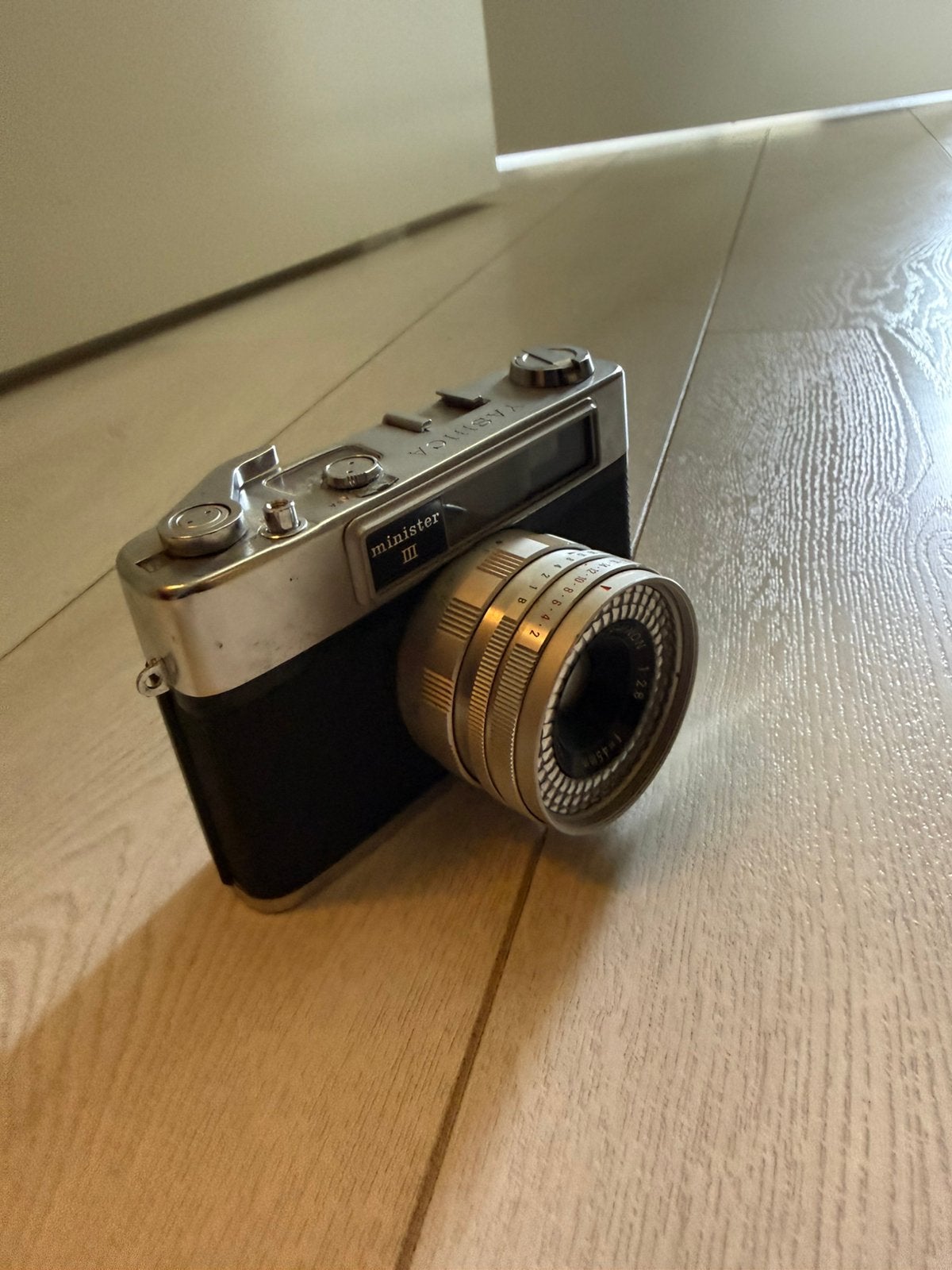 Yashica Minister III retro camera, Ophalen, Zo goed als nieuw, Compact, Overige Merken