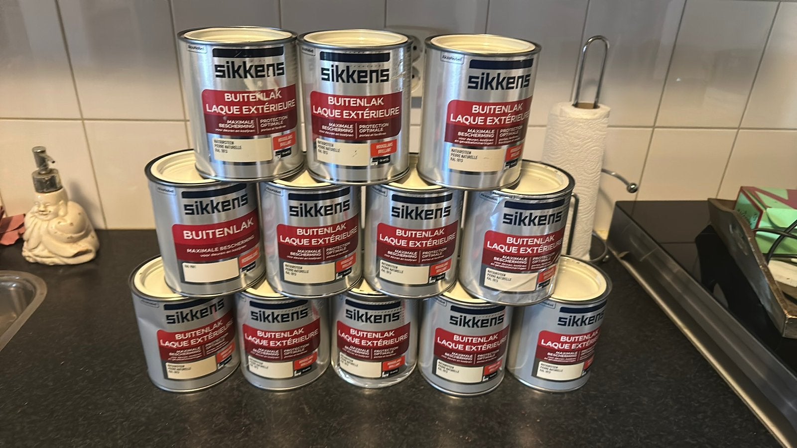 Sikkens 1013 hoogglans 17 euro per stuk, Ophalen of Verzenden, Nieuw, Beige, Lak