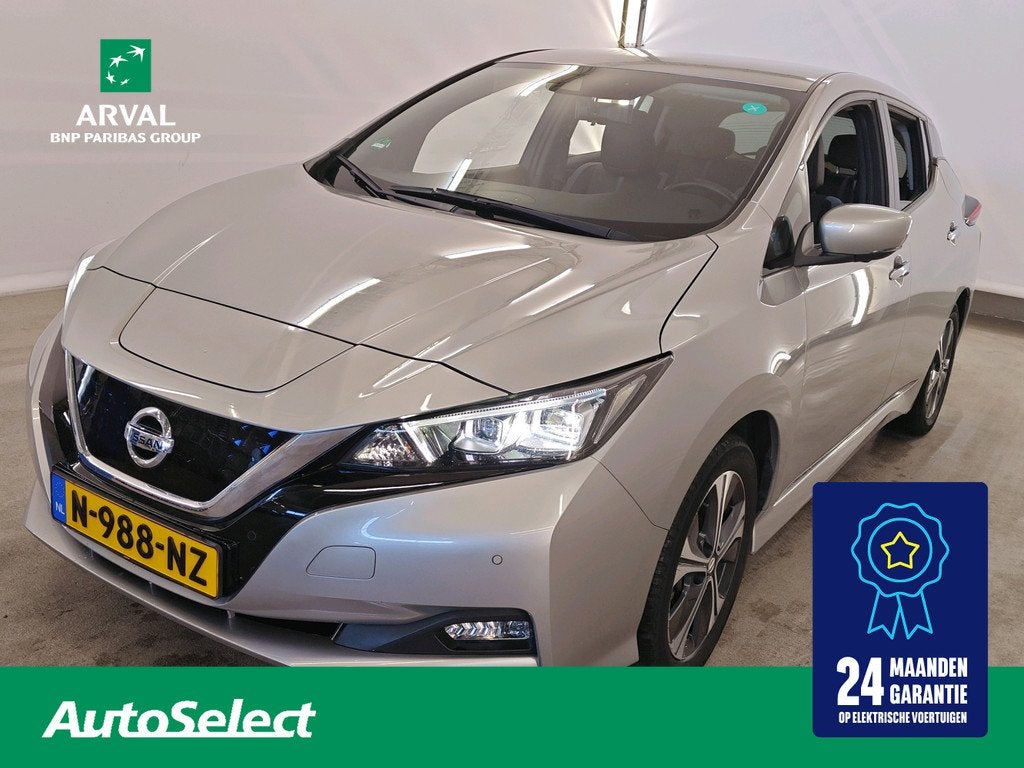 Nissan LEAF E+ 62 kWh 218pk Tekna | SOH 94% | Leder/Ultrasue, Auto's, Nissan, Gebruikt, Zwart, 24 maanden, 62 kWh