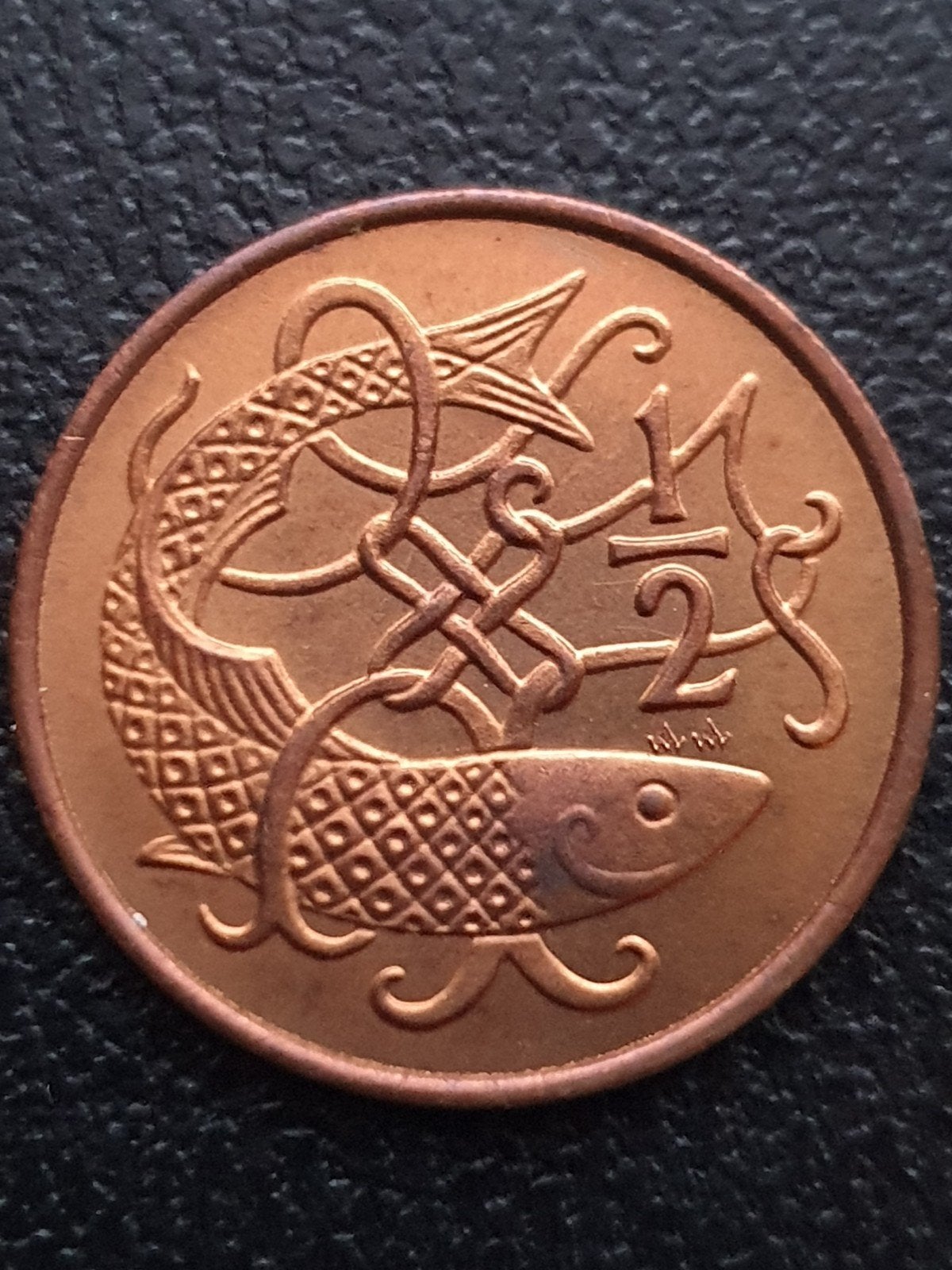 1/2 Penny 1982 Isle of man, Ophalen of Verzenden, Overige landen, Losse munt
