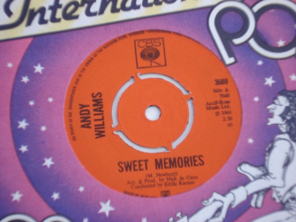 Andy Williams   Sweet memories    Orgineel, Originele persing, Ophalen of Verzenden, Zo goed als nieuw, Pop