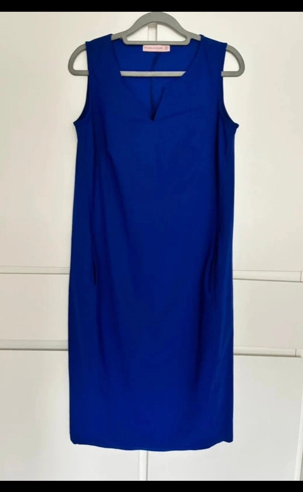 Kobaltblauwe, blauwe Studio Anneloes Simplicity Jurkje in S, Kleding | Dames, Zo goed als nieuw, Maat 36 (S), Onder de knie, Verzenden