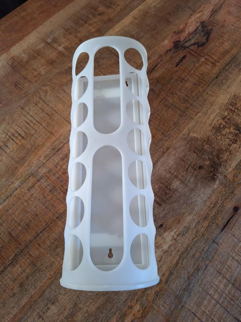 Handige plastic zakjeshouder voor keuken of bijkeuken, Ophalen, Kunststof, Wit, Overige merken
