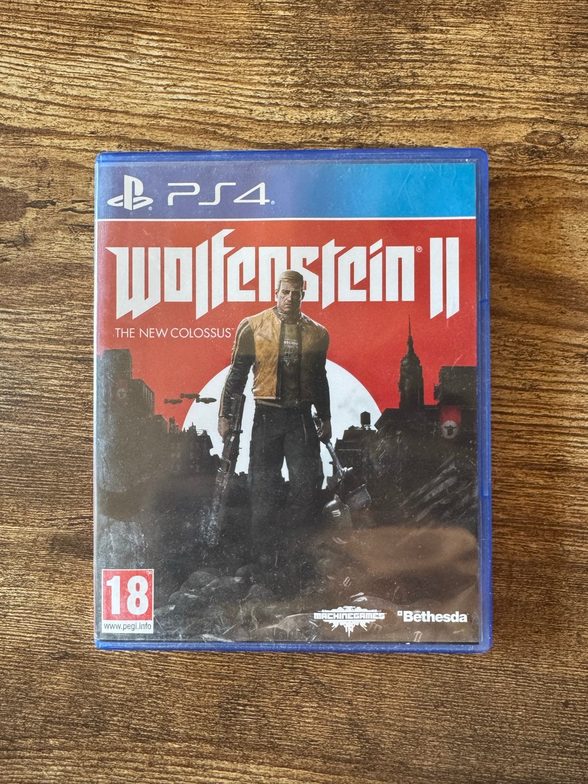 Wolfenstein II: The New Colossus PS4 - Zo goed als nieuw, Vanaf 18 jaar, Shooter, 1 speler, Ophalen of Verzenden