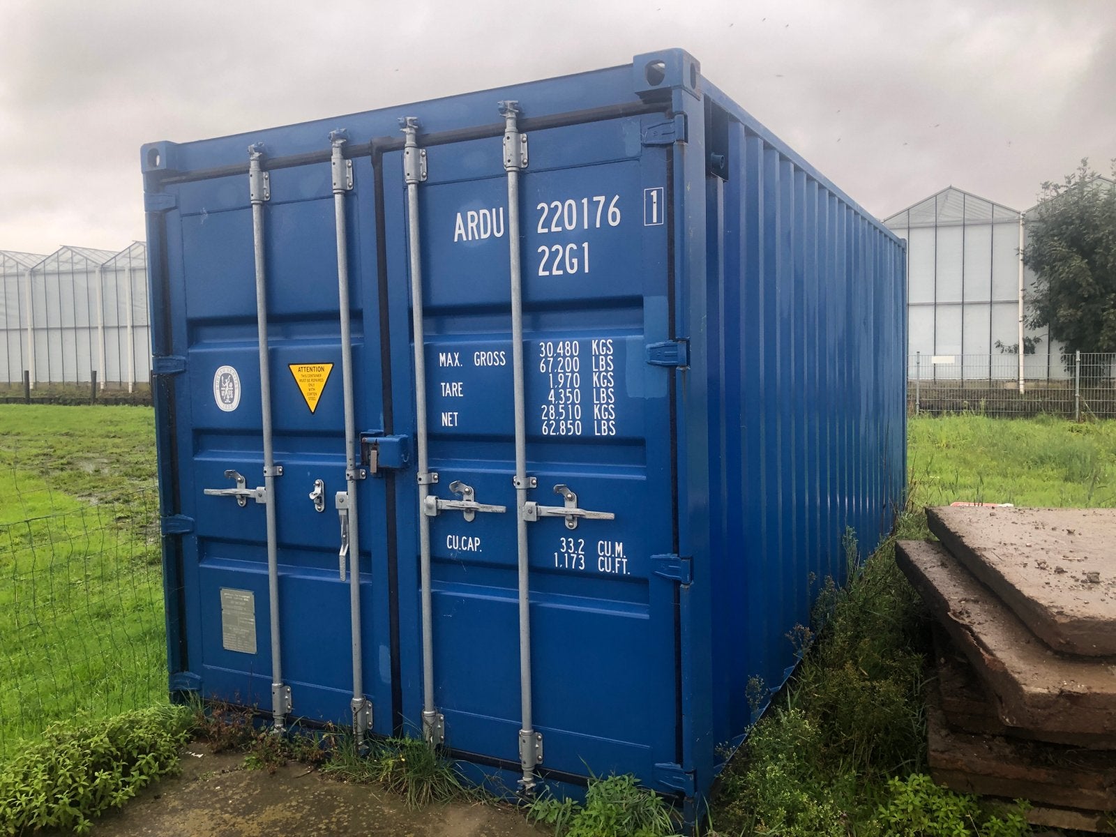 20ft Container met Schappen en Verlichting, Ophalen