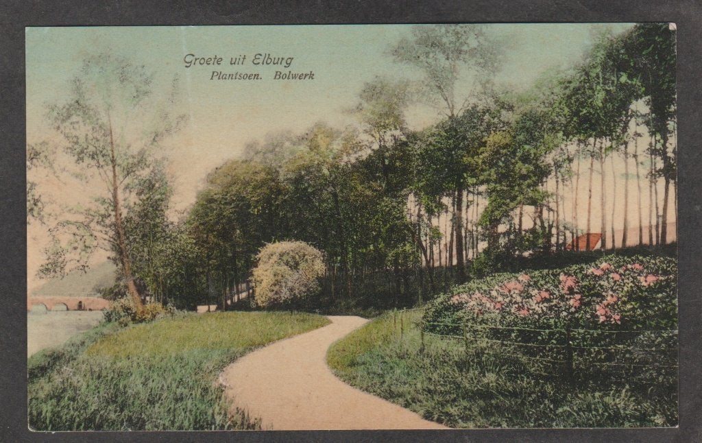 elburg  gezicht op het plantsoen bolwerk, Verzenden, Voor 1920, Gelopen, Gelderland