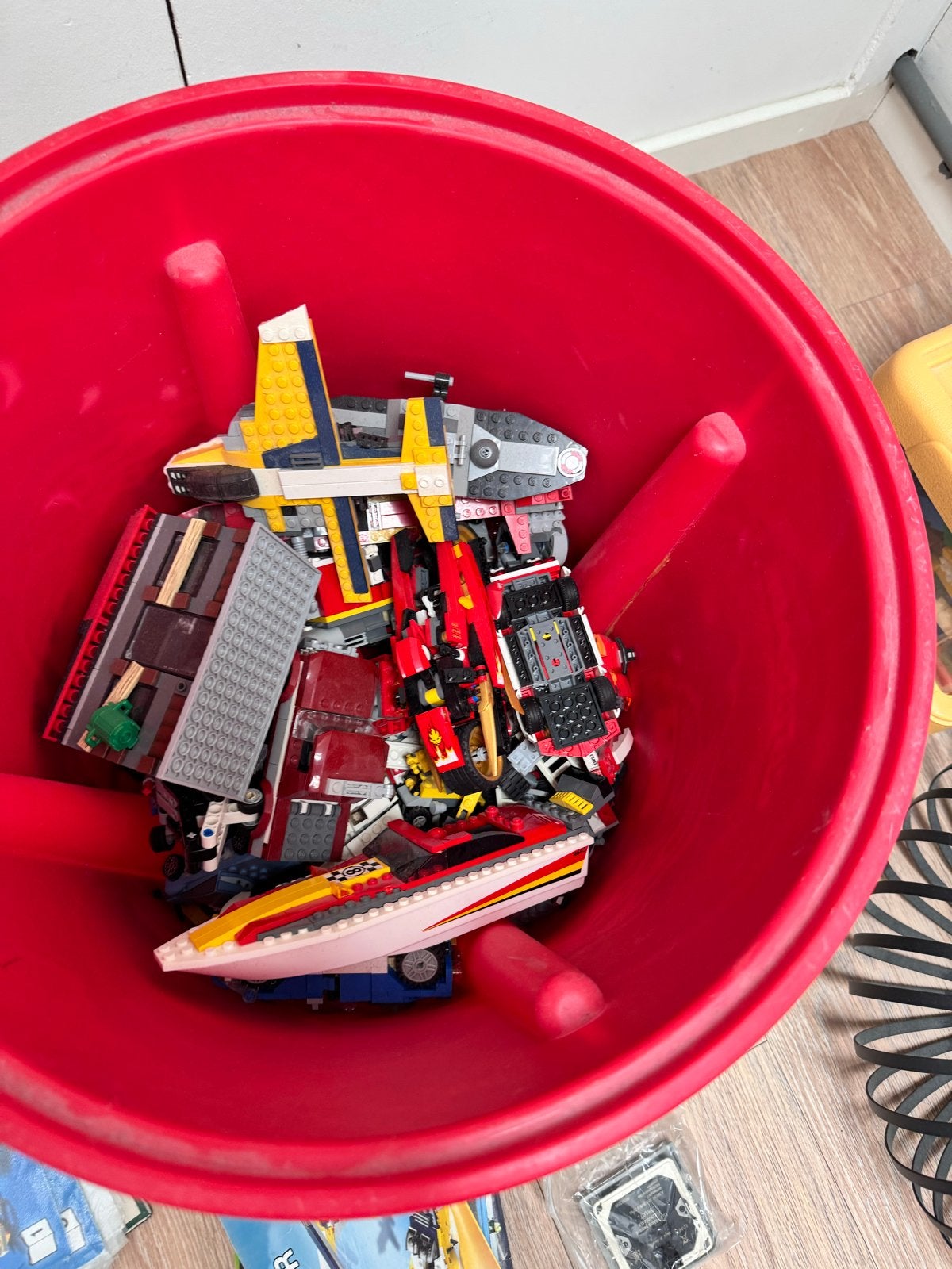Grote partij LEGO met diverse sets en bouwplaten, Ophalen, Gebruikt, Overige merken