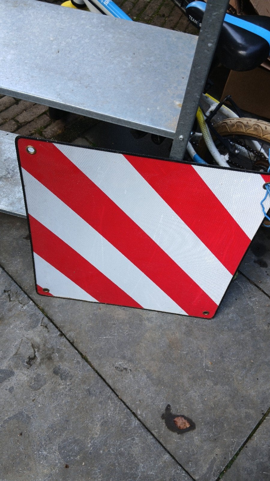 veiligheidsbord fietsendrager, Caravans en Kamperen, Ophalen