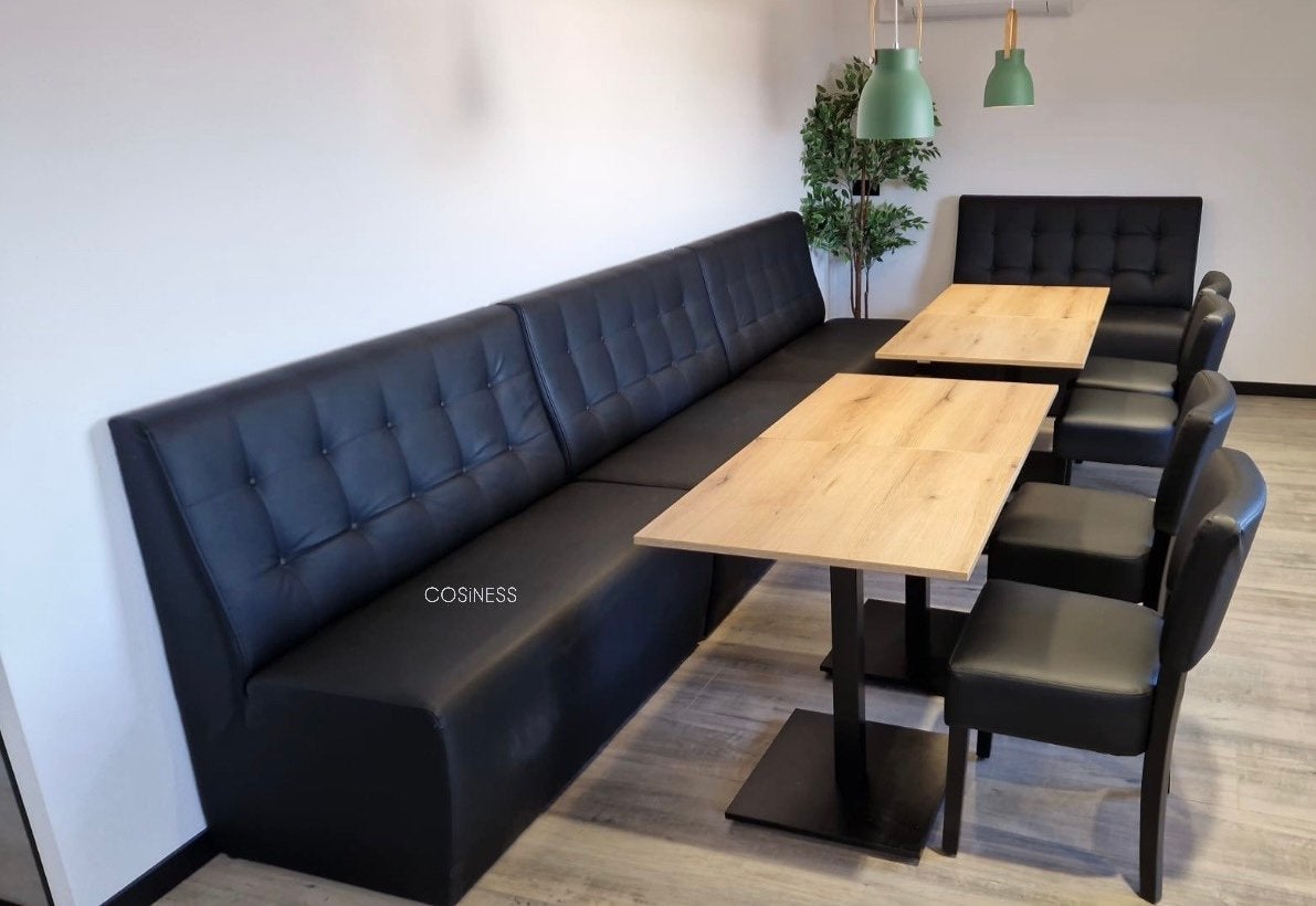 2) Horeca wandbanken uit voorraad/restaurant, kantine banken, Minder dan 75 cm, Ophalen of Verzenden, Rechte bank, Minder dan 150 cm