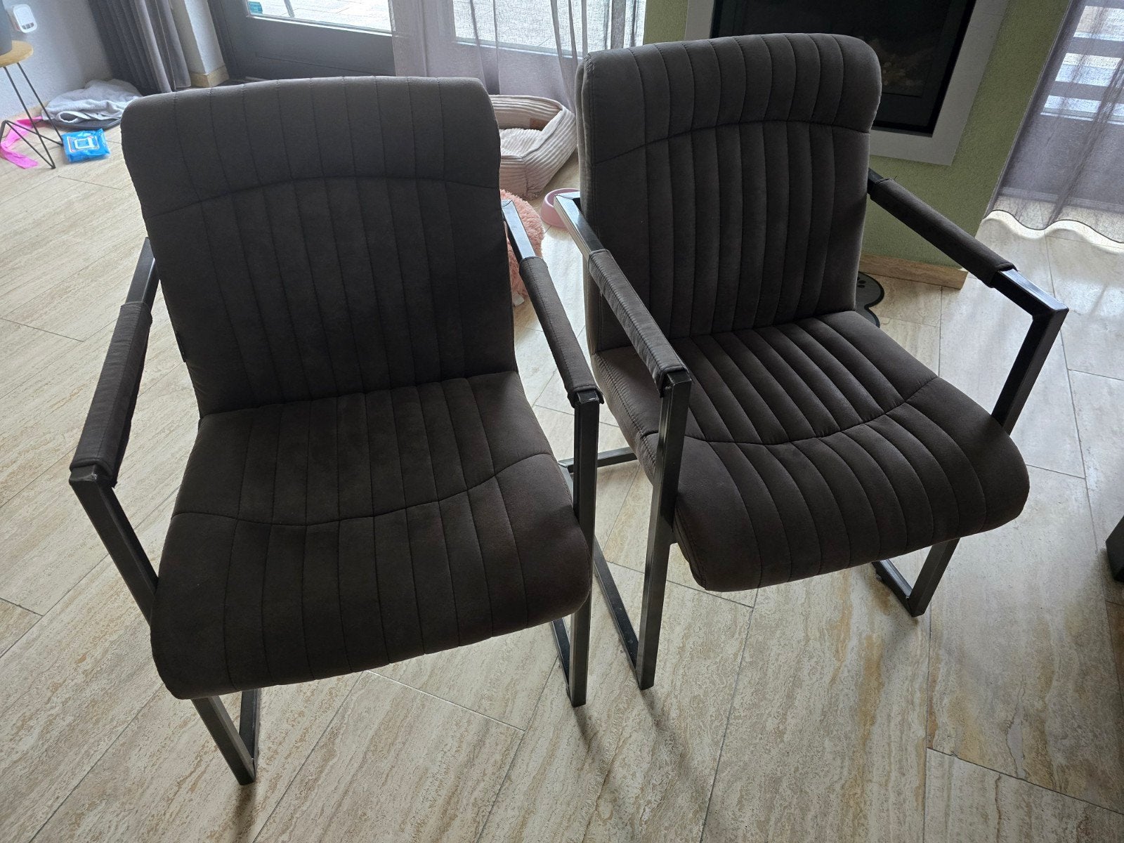 zgan De Bommel eetkamerstoelen, 2 stuks, Ophalen, Gebruikt, Twee, Modern, Industrieel