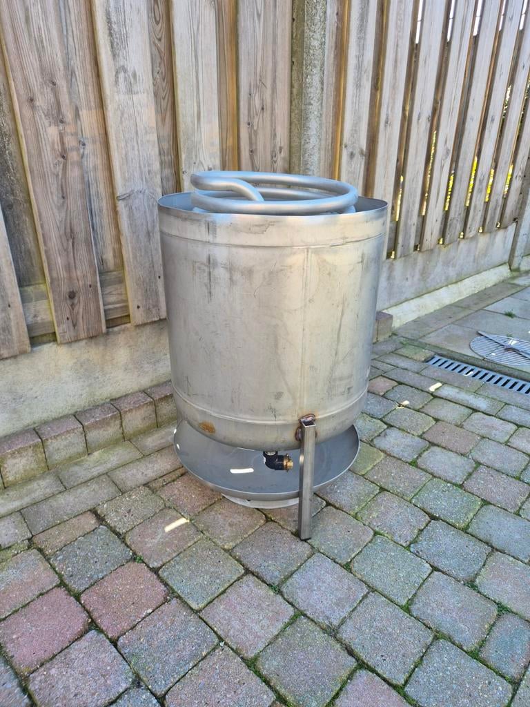 RVS Zwembad Verwarming / Vuurkorf / BBQ, Ophalen, Zo goed als nieuw, Verwarming