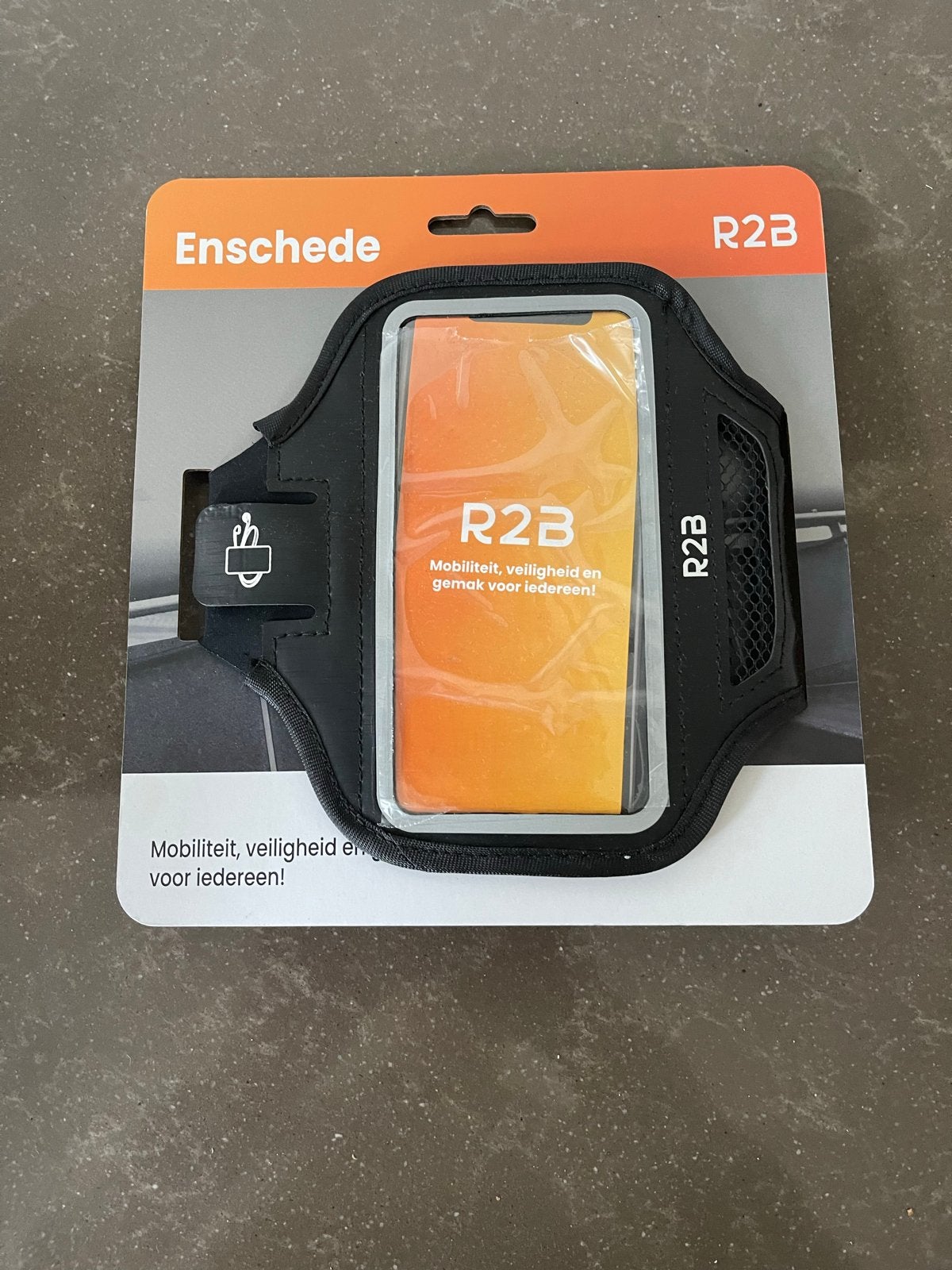 R2B Sportarmband voor telefoon - Zwart, Ophalen of Verzenden, Nieuw, Hoesje of Tasje