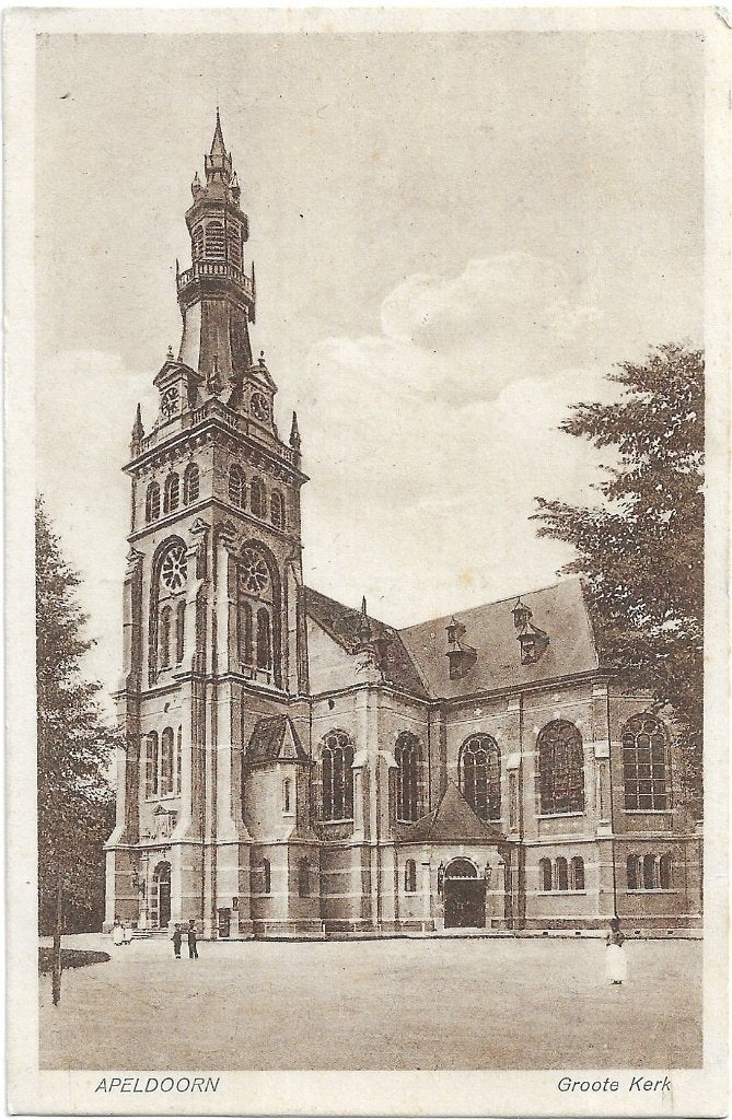 AK Apeldoorn - Groote Kerk, Verzenden, 1920 tot 1940, Gelopen, Gelderland