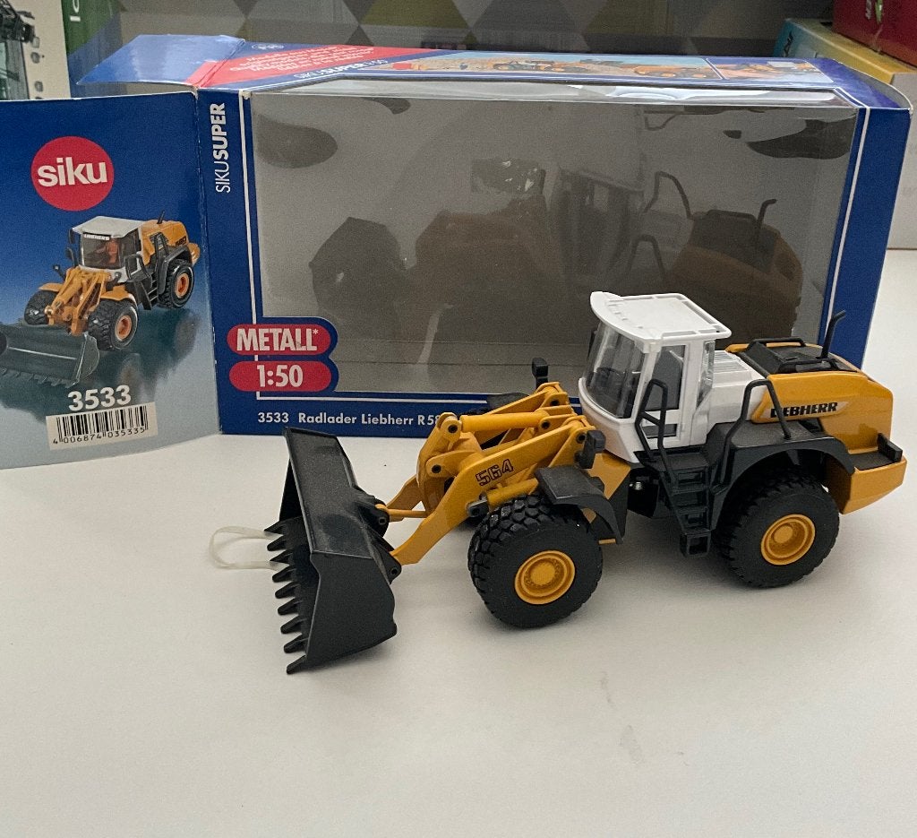 Liebherr R580, Ophalen of Verzenden, Zo goed als nieuw, Hijskraan, Tractor of Landbouw, SIKU