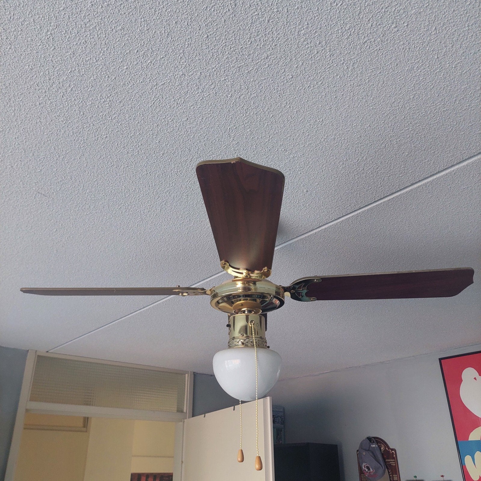 verkoeling met deze ventilator lamp, Witgoed en Apparatuur, Ventilatoren, Ophalen, Gebruikt, Plafondventilator