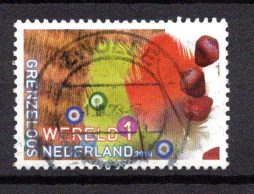 gestempelde zegel.  jaar 2010:  internationaal, Ophalen of Verzenden, Na 1940, Gestempeld