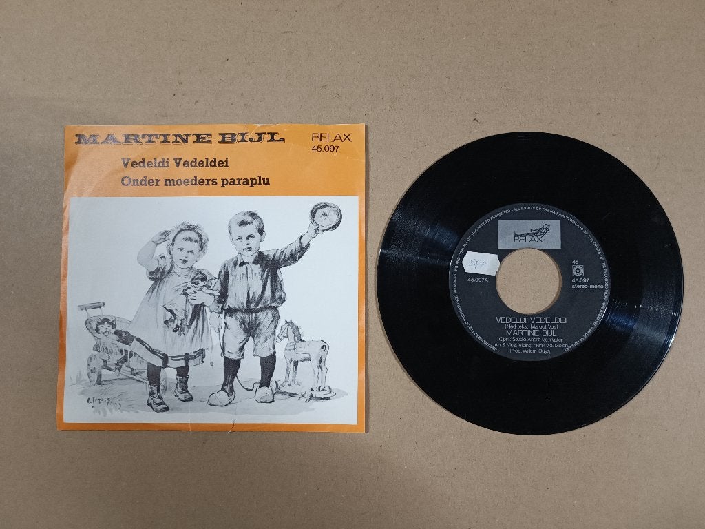 Single: Martine Bijl - Vedeldi, Vedeldi (1968), Ophalen of Verzenden, Gebruikt, 7 inch, Pop