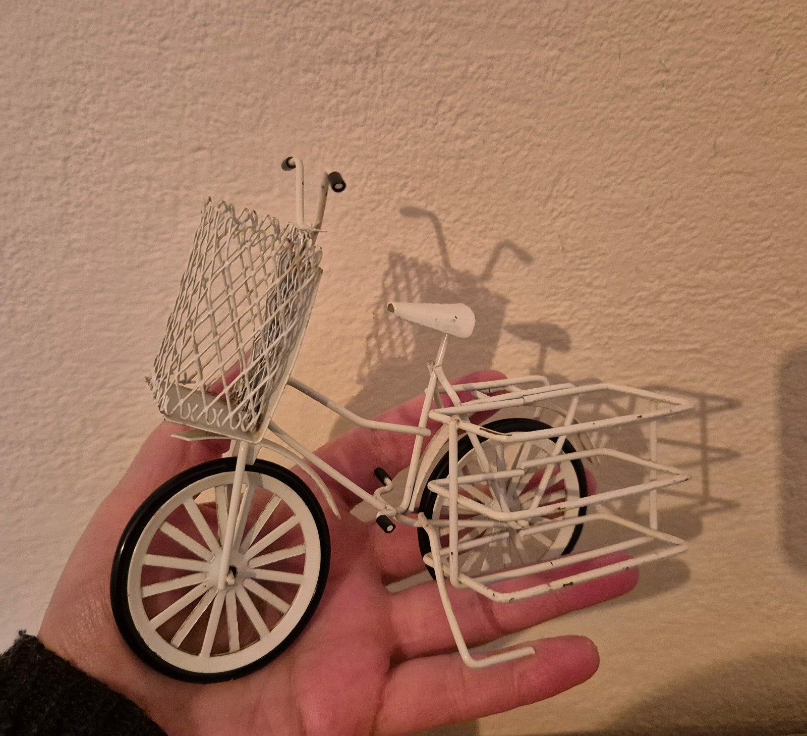 Vintage miniatuur metalen fiets, Ophalen of Verzenden