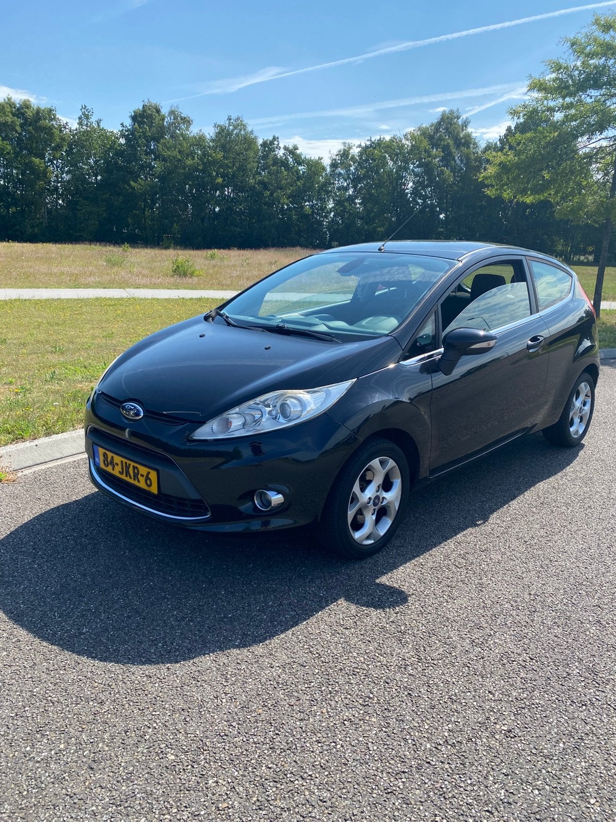 Ford Fiësta 1.25 60KW 3DR 2009 Zwart, Auto's, Ford, Particulier, Fiësta, ABS, Airconditioning, Bluetooth, Boordcomputer, Cruise Control
