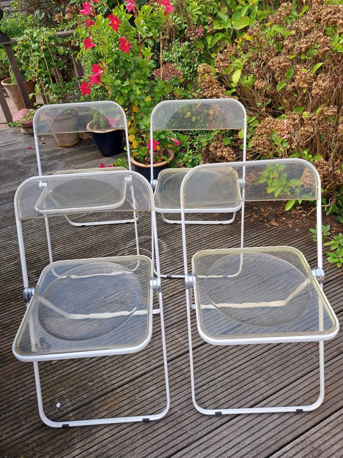 4 Vintage Klapstoelen Plia Castelli Italia - Design, Ophalen
