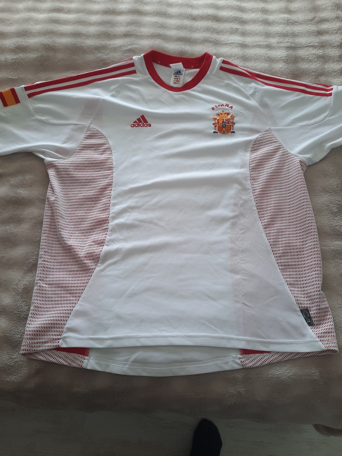 Vintage Spanje Thuisshirt 2004 Maat XL ADIDAS, Maat XL, Ophalen of Verzenden, Gebruikt, Shirt