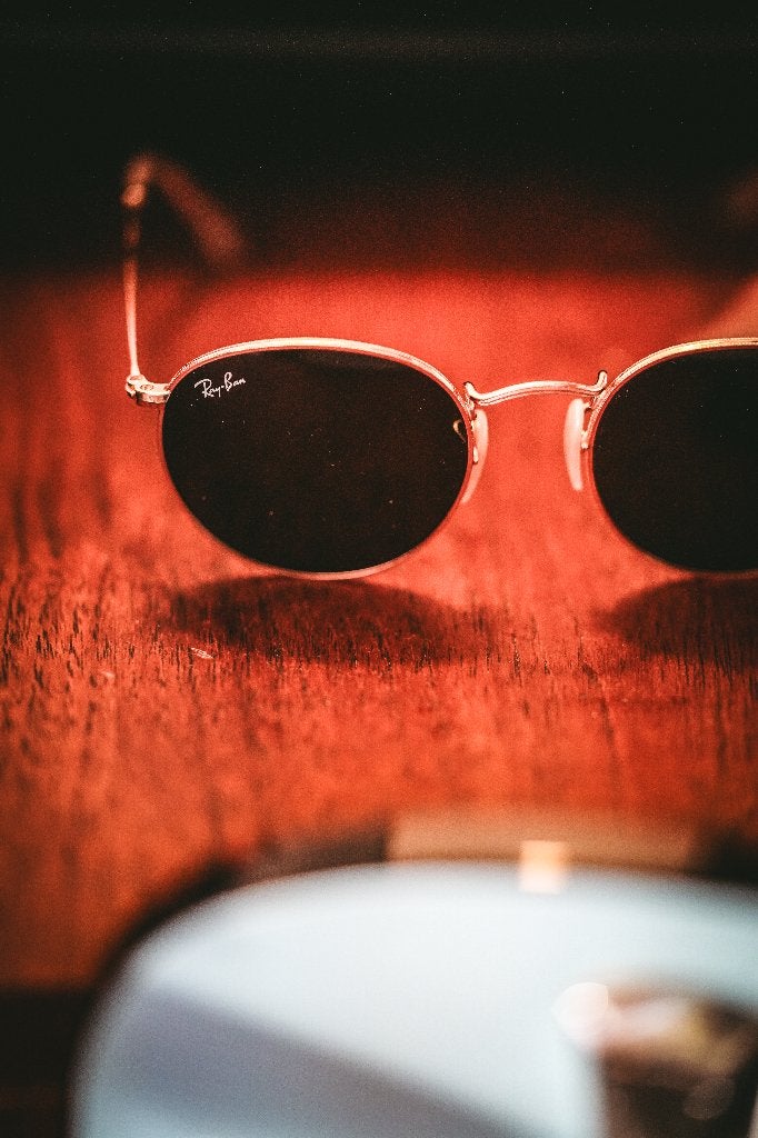 Ray-Ban Round Metal RB3447 Zonnebril met origineel hoesje, Zonnebril, Overige kleuren, Ophalen of Verzenden, Zo goed als nieuw