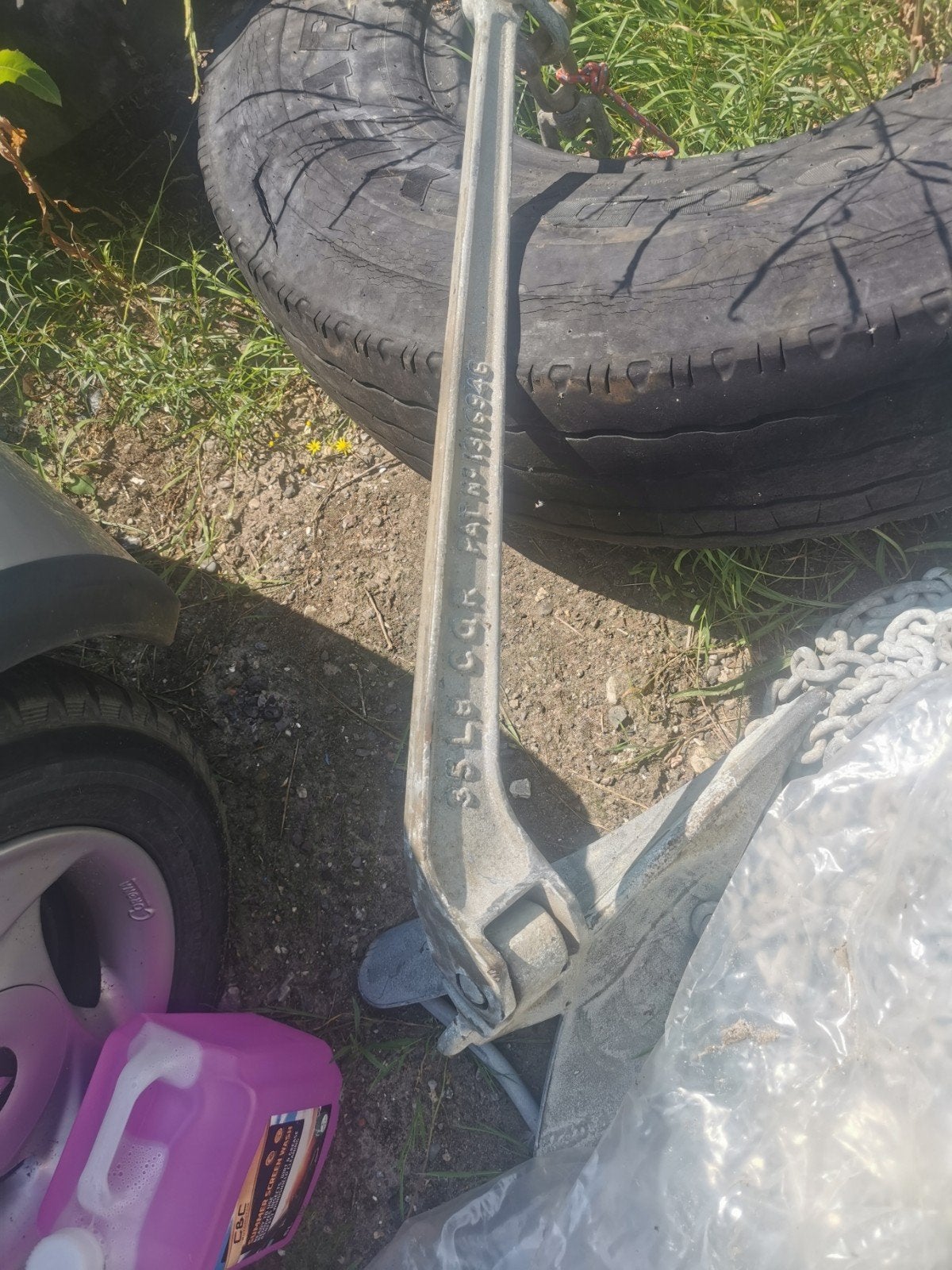 CQR Anker 16 kilo met 40 meter ketting, Ophalen of Verzenden, Overige typen