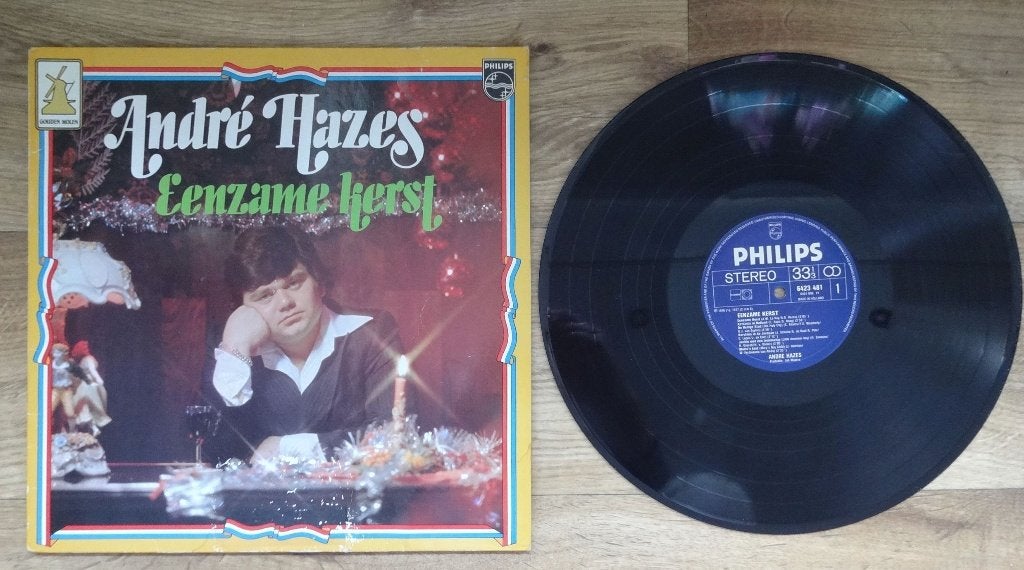 LP ANDRE HAZES Eenzame Kerst (13), LP, Ophalen of Verzenden, Zo goed als nieuw, Levenslied of Smartlap
