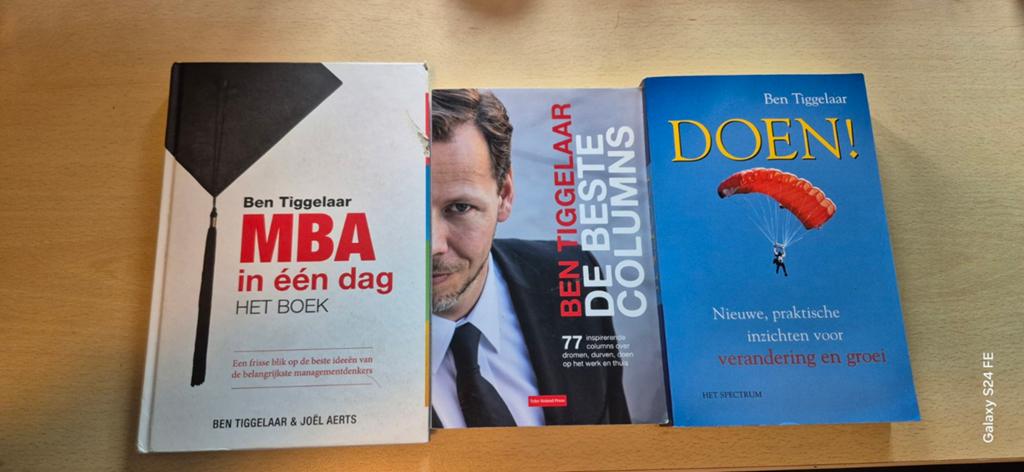 3 management boeken van Ben Tiggelaar, Ophalen of Verzenden, Gelezen, Management