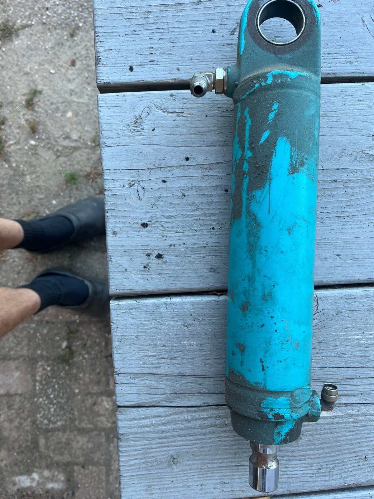 Hydraulic cilinder 4x, Doe-het-zelf en Verbouw, Ophalen, Gebruikt