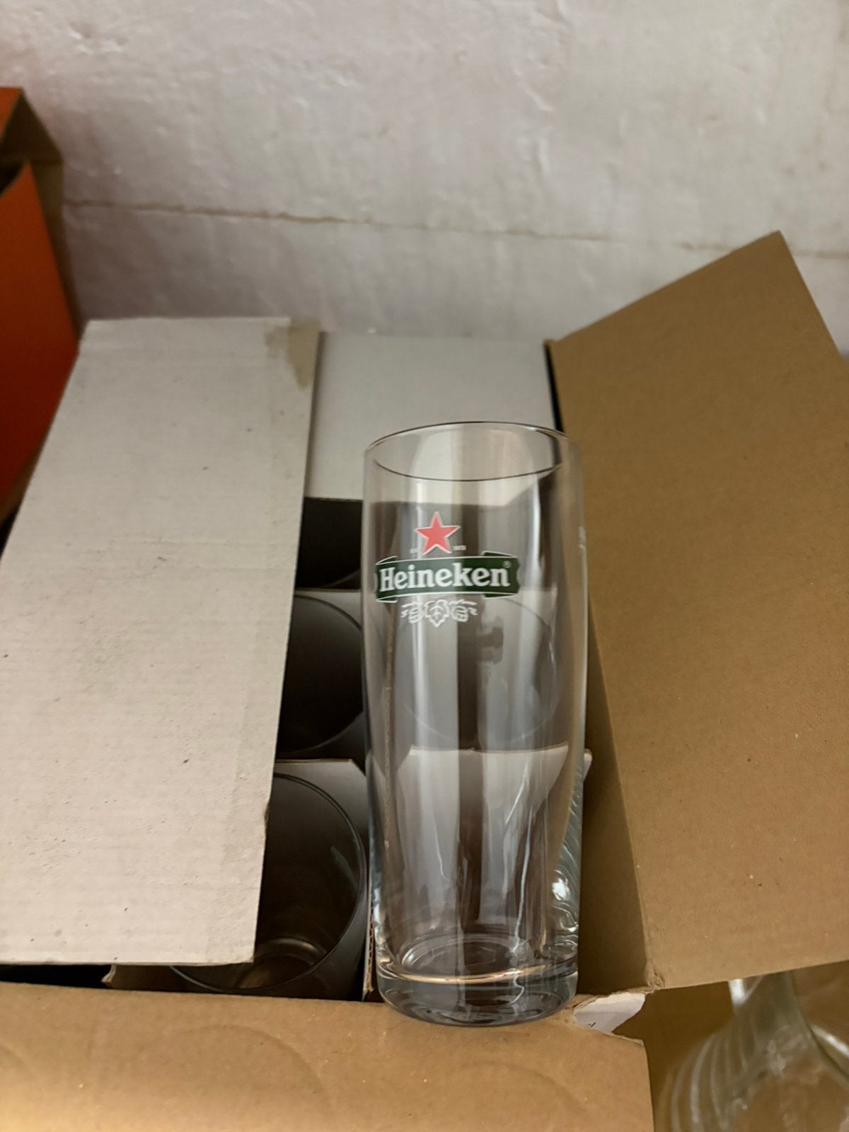 12 Heineken fluitjes, Ophalen of Verzenden, Nieuw, Bierglas