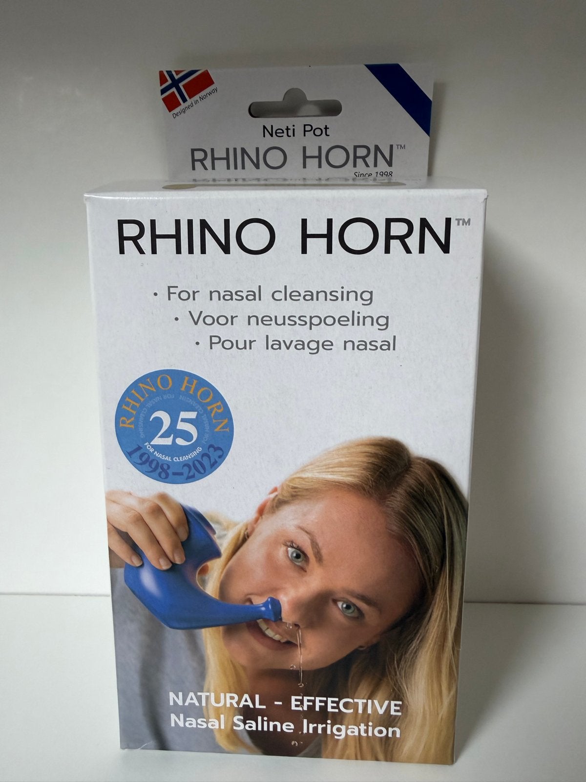 Rhino Horn Neusspoeler - Blauw - Voor Neusreiniging, Ophalen of Verzenden, Nieuw, Overige typen