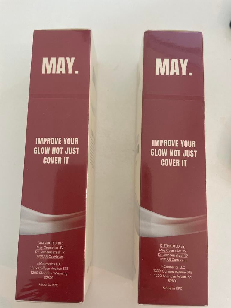MAY foundation 35 ml, 2x nieuw in verpakking, Sieraden, Tassen en Uiterlijk, Uiterlijk | Cosmetica en Make-up, Overige kleuren