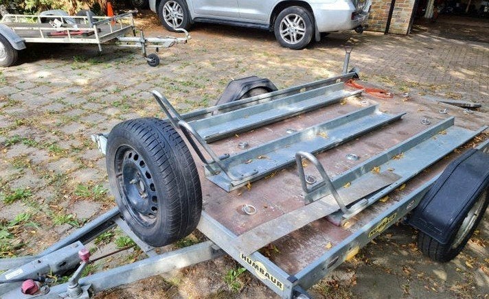 2x Aanhanger motortrailer koetstrailer  2e is geremd., Ophalen of Verzenden, Gebruikt