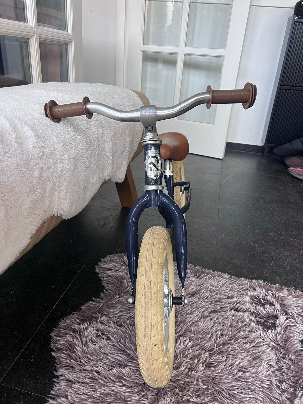 Veloretti Kinderfietsje Donkerblauw, Ophalen of Verzenden, Gebruikt, Minder dan 16 inch