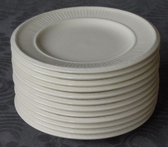Nr TT92: 12 Wedgwood Edme gebaksbordjes, Wedgwood, Klassiek, Ophalen of Verzenden, Zo goed als nieuw