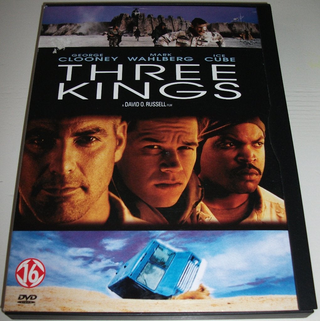 Dvd *** THREE KINGS *** Unieke mix van humor en geweld, Bonusmateriaal, Vanaf 16 jaar, Ophalen of Verzenden, Zo goed als nieuw