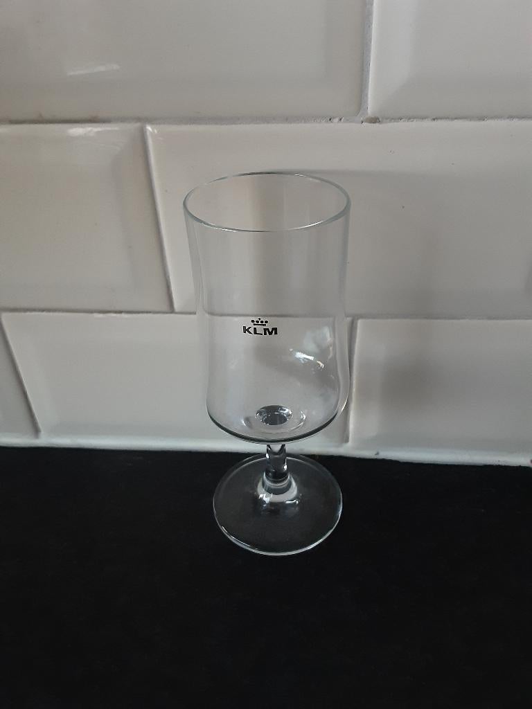 KLM glas op voet, Ophalen of Verzenden, Zo goed als nieuw, Overige typen