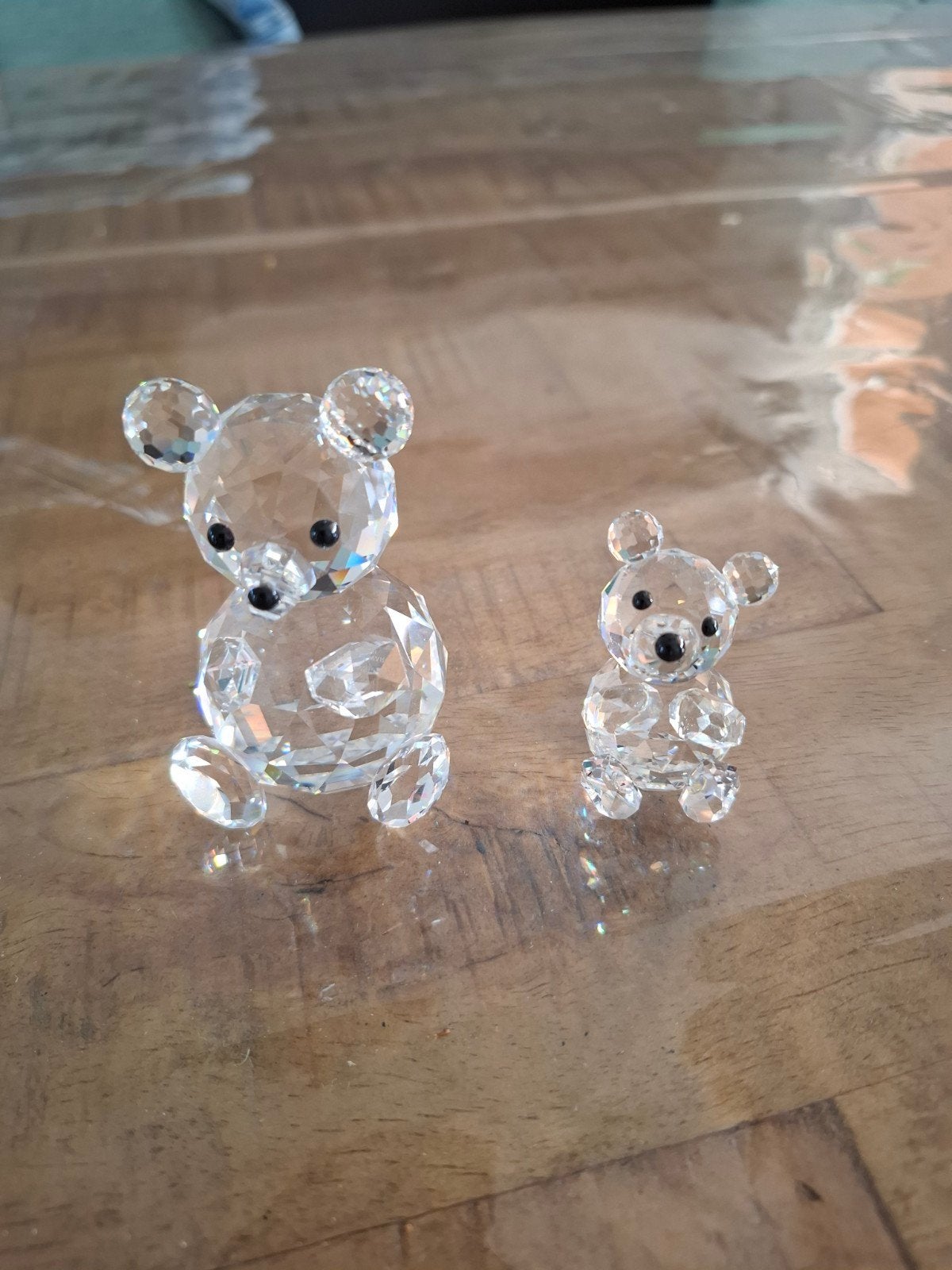 Swarovski Beertjes Set van 2 - Kristallen Decoratie, Ophalen, Zo goed als nieuw, Figuurtje