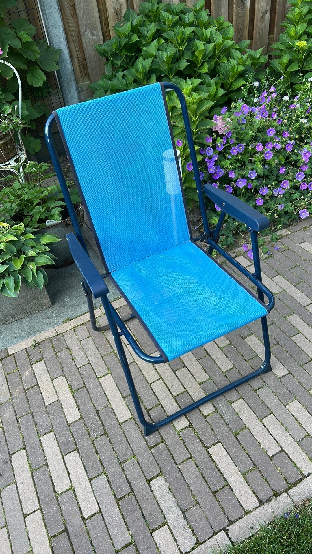 Oud Campingstoeltje voor 1 euro, Ophalen, Zo goed als nieuw, Campingstoel