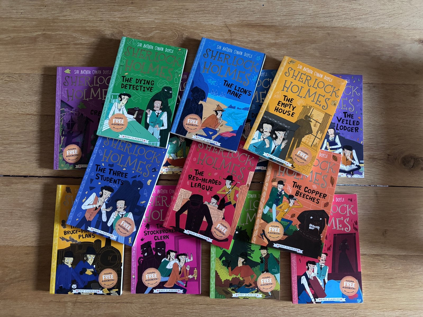 14x Sherlock Holmes kinderboeken engels, Ophalen of Verzenden, Zo goed als nieuw