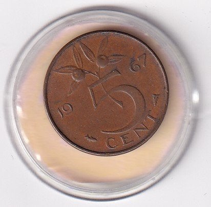 5 Cent 1967 a  Fraai, Verzenden, Koningin Juliana, 5 cent, Losse munt