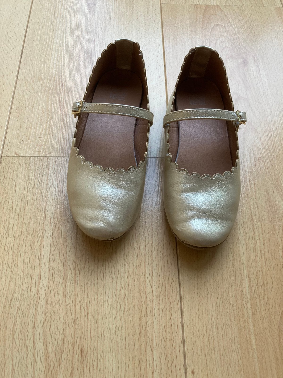 Goudkleurige meisjes ballerina’s maat 34, Meisje, Schoenen, Ophalen of Verzenden, Zo goed als nieuw