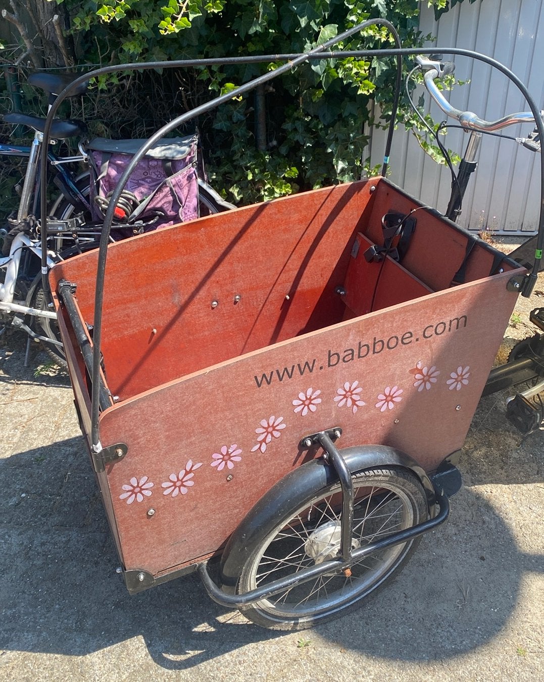 Babboe elektrische bakfiets, Fietsen en Brommers, Fietsen | Bakfietsen, Ophalen of Verzenden, Zo goed als nieuw, 4 kinderen of meer
